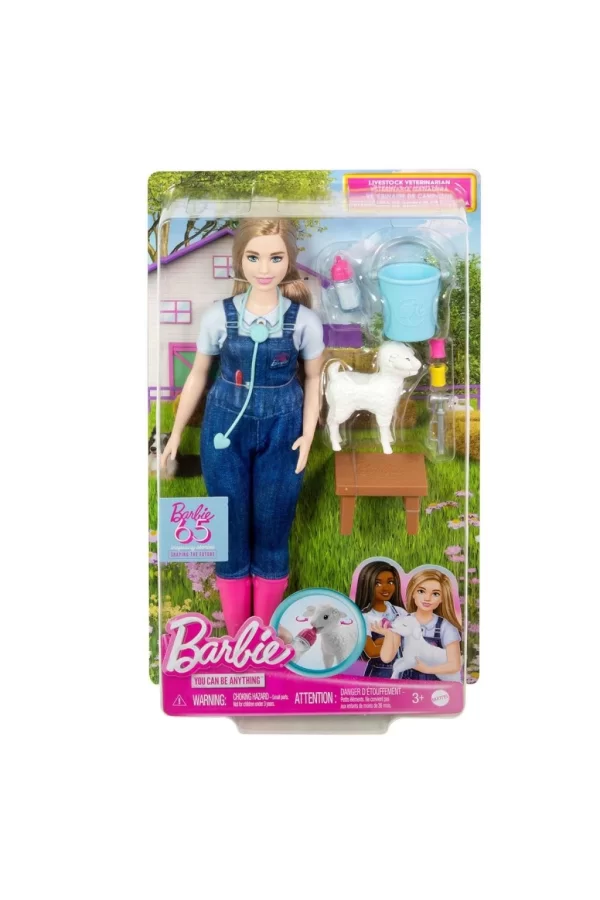 Nessiworld  HRG42 Barbie 65. Yıl Deluxe Kariyer Bebekleri - Veteriner