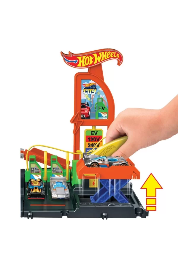 Nessiworld  HTN79 Hot Wheels Elektrikli Araç Şarj İstasyonu Oyun Seti
