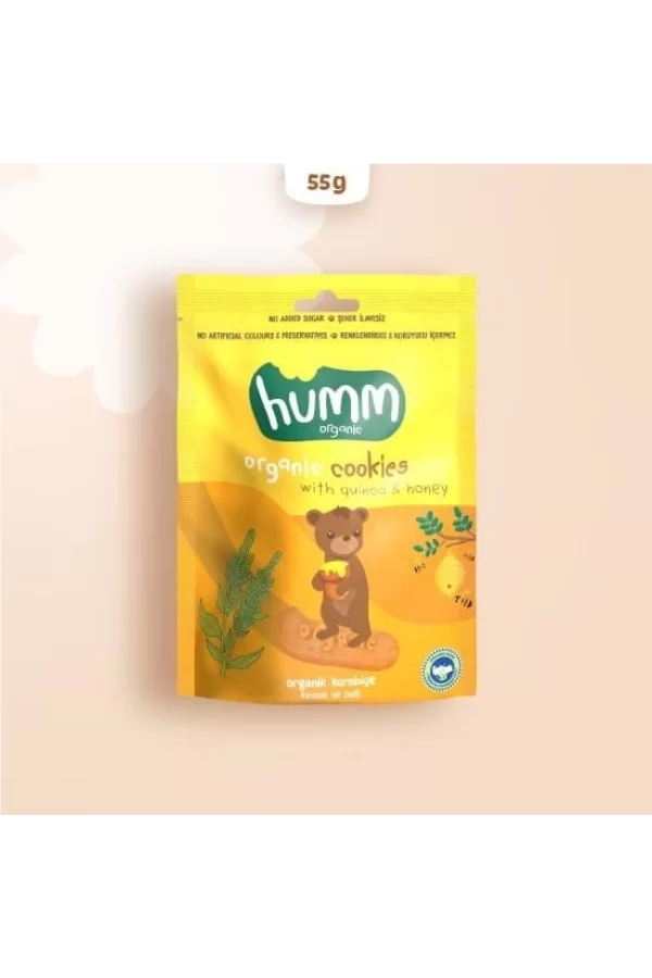 Nessiworld  Humm Organik Ballı ve Kinoalı Kurabiye 55 Gr