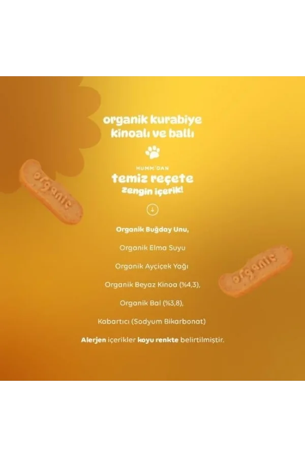 Nessiworld  Humm Organik Ballı ve Kinoalı Kurabiye 55 Gr