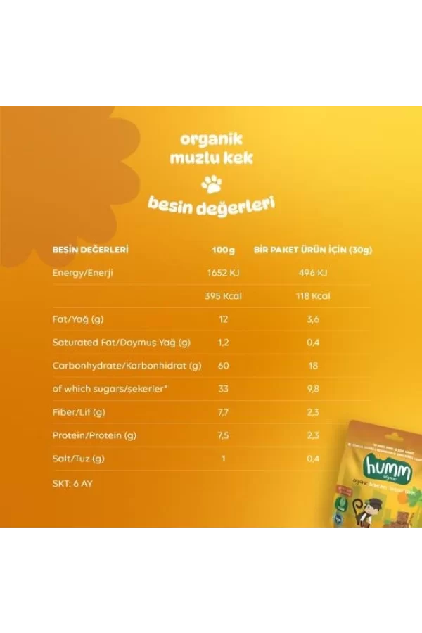 Nessiworld  Humm Organik Glutensiz Vegan Muzlu Kek 30 Gr
