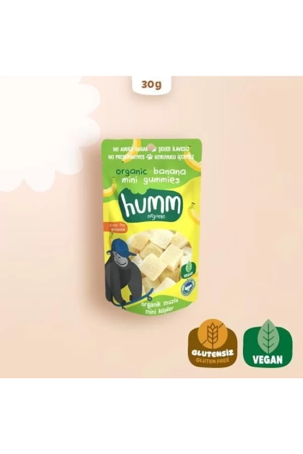 Nessiworld  Humm Organik Muzlu Glutensiz Vegan Mini Küpler 30 Gr