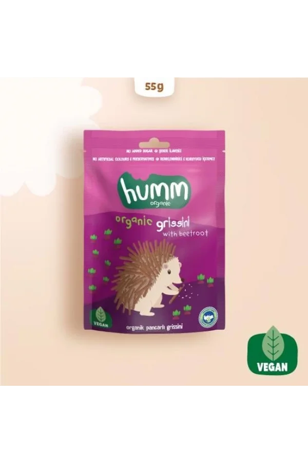 Nessiworld  Humm Organik Vegan Pancarlı Grissini 55 Gr