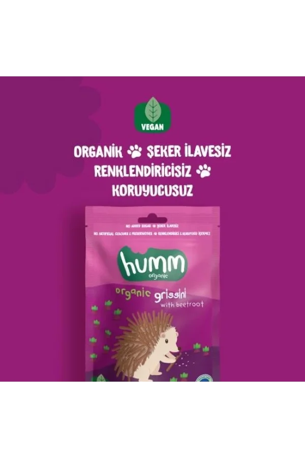 Nessiworld  Humm Organik Vegan Pancarlı Grissini 55 Gr