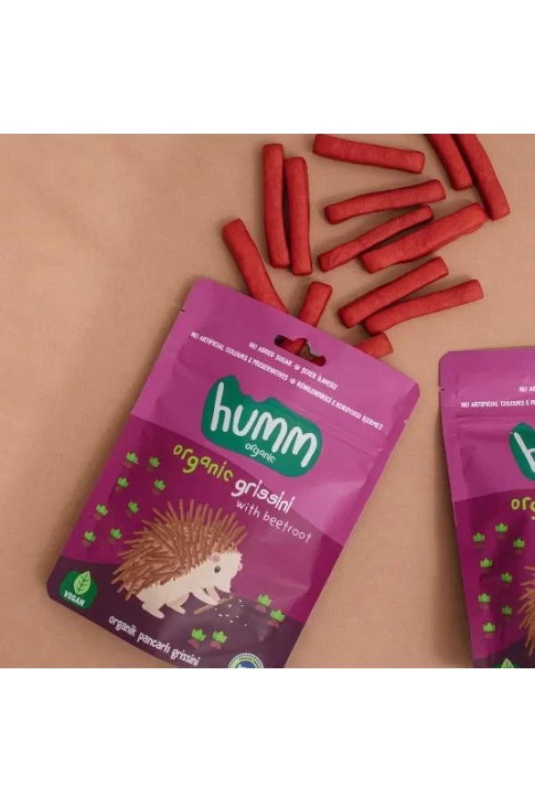 Nessiworld  Humm Organik Vegan Pancarlı Grissini 55 Gr