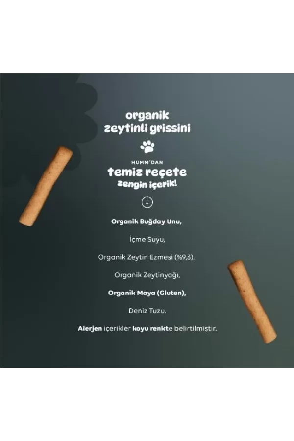 Nessiworld  Humm Organik Vegan Zeytinli Grissini 55 Gr
