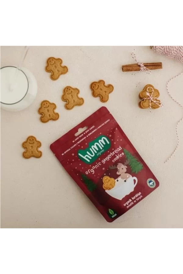 Nessiworld  Humm Organik Zencefilli ve Tarçınlı Vegan Kurabiye 55 Gr