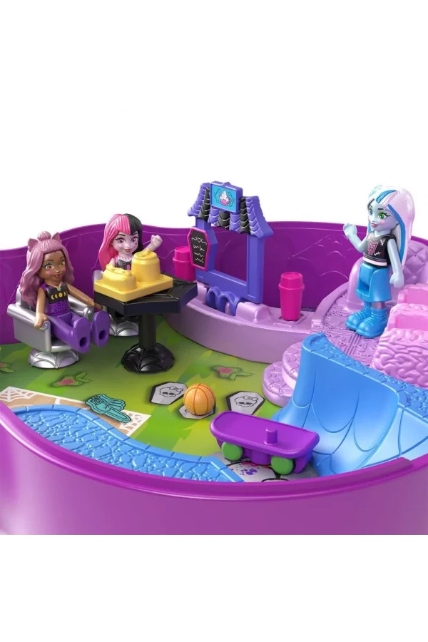 Nessiworld  HVV58 Polly Pocket - Monster High Temalı Kompakt Oyun Seti