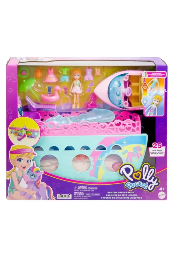 Nessiworld  HWP26 Polly Pocket Unicorn Bot Oyun Seti