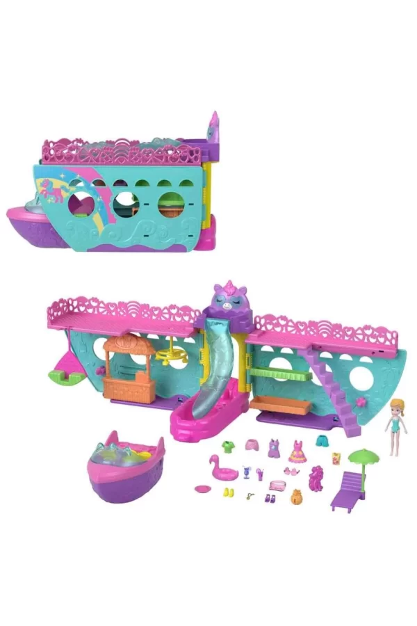 Nessiworld  HWP26 Polly Pocket Unicorn Bot Oyun Seti
