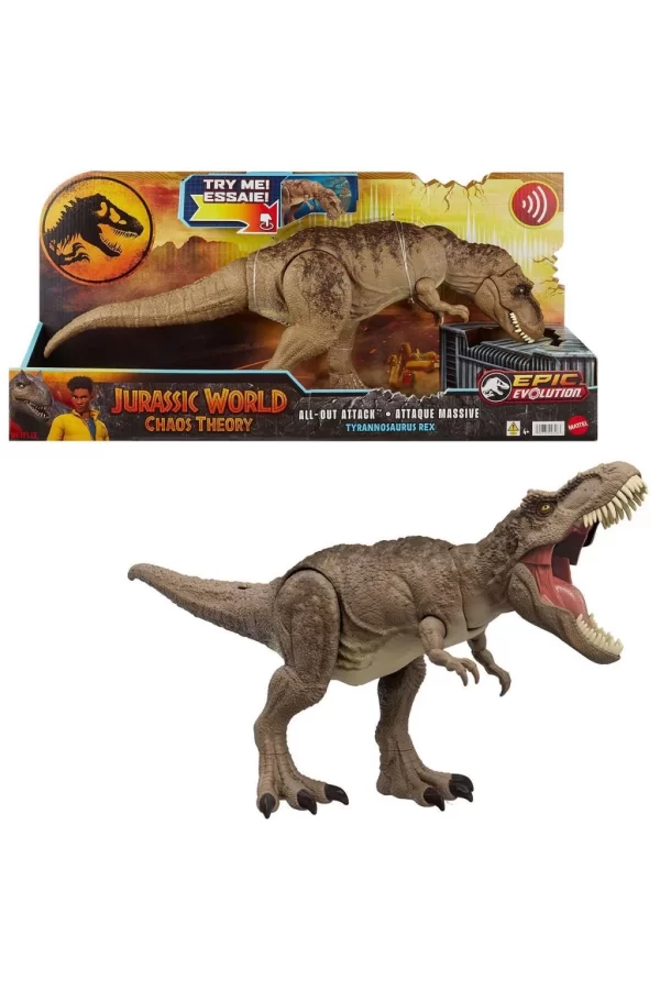 Nessiworld  HXF53 Jurassic World Saldırgan T-Rex Figürü
