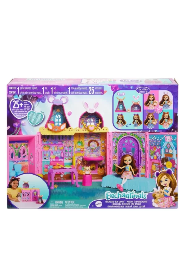 Nessiworld  HXL53 Enchantimals Ana Karakter Bebekler Evi