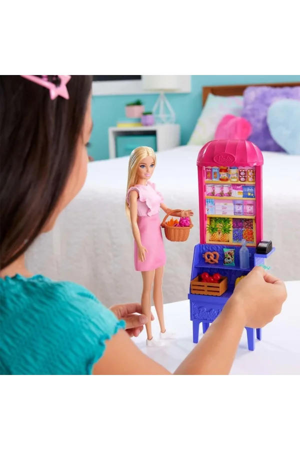 Nessiworld  JCT05 Malibu Market Barbie ve Oyun Seti Barbie and Teresa Recipe for Friendship