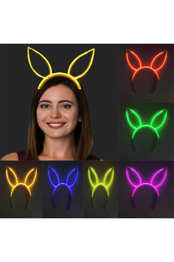 Nessiworld  Karanlıkta Yanan Fosforlu Glow Taç 6 Renk 6 Adet