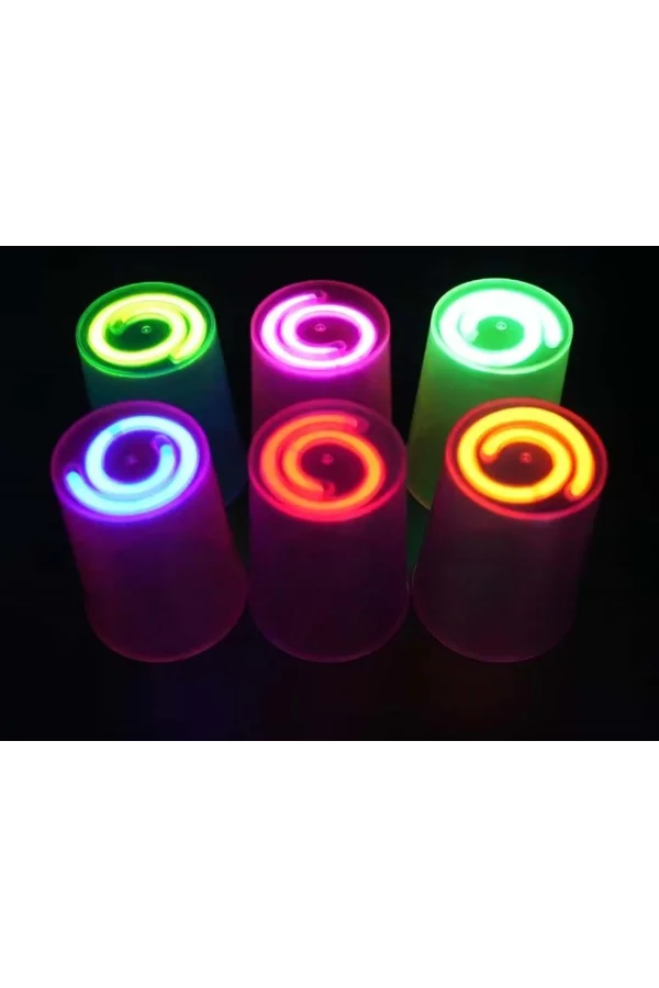 Nessiworld  Karanlıkta Yanan Gece Işığı Mega Glow Bardaklar 8 Adet 8.5 x 10.5 cm