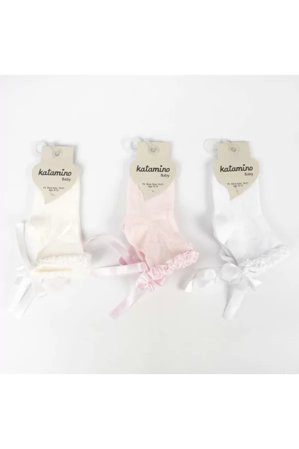 Nessiworld  Katamino Oben Aks Kız Bebek Soket Çorap K48019 Asorti