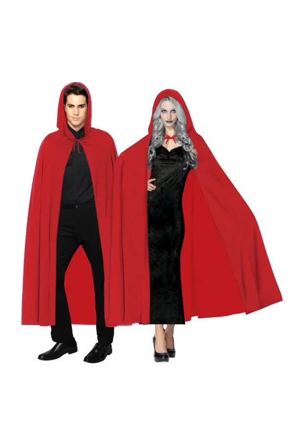 Nessiworld  Kırmızı Renk Kapşonlu Pelerin 120 cm