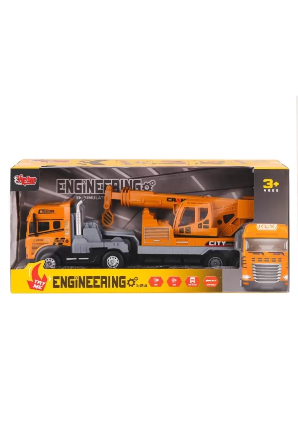 Nessiworld  KLX800-241-42-43-44 Işıklı Müzikli İnşaat Tırı 1:24 -Vardem Oyuncak