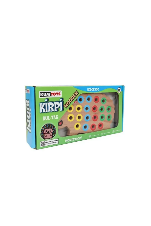 Nessiworld  KM5655 Ahşap Kirpi Bultak -Kumtoys