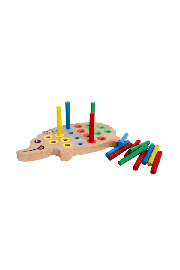 Nessiworld  KM5655 Ahşap Kirpi Bultak -Kumtoys