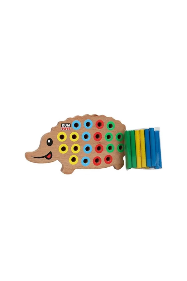 Nessiworld  KM5655 Ahşap Kirpi Bultak -Kumtoys