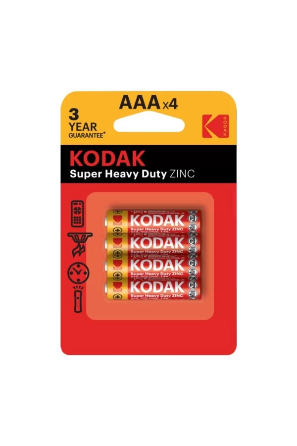 Nessiworld  Kodak Çinko Karbon Blister İnce Pil 4lü AAA