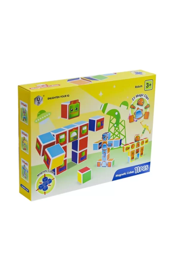 Nessiworld  KZL-HD356A Manyetik Set Zeka Küpleri 11 Parça -Kızılkaya Oyuncak