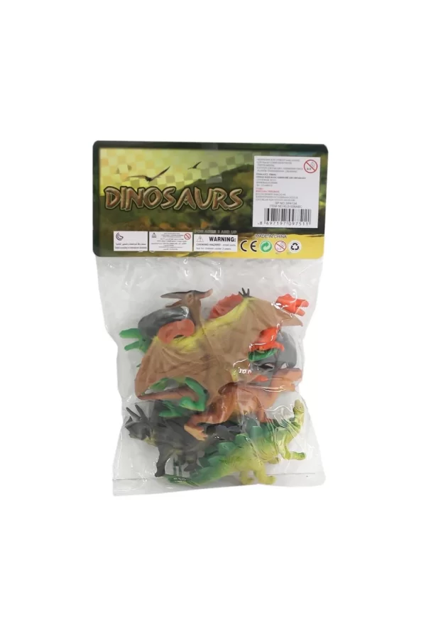 Nessiworld  KZL-KL5-006ABC PVC Dinazor Hayvan Seti -Kızılkaya Oyuncak