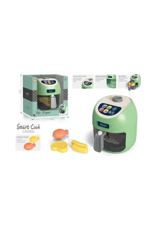 Nessiworld  LD-6613A Dokunmatik Fritöz Set Gıdalar Renk Değiştirir -Vardem Oyuncak