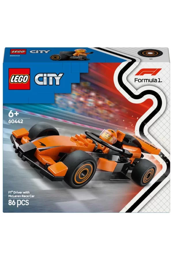 Nessiworld  LEGO City McLaren Yarış Arabalı F1 Sürücüsü 60442