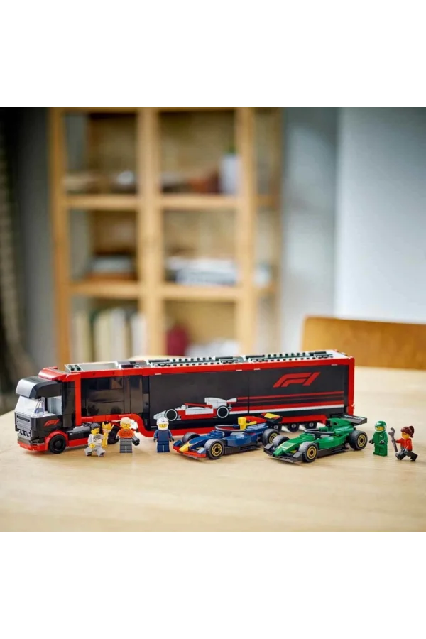 Nessiworld  LEGO City RB20 ve AMR24 F1 Arabalı F1 Kamyonu 60445