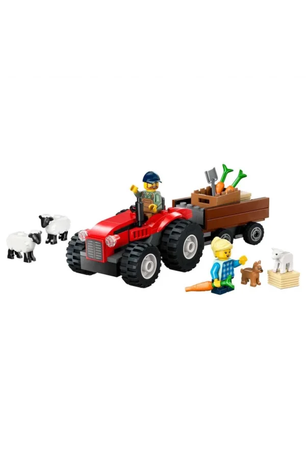 Nessiworld  LEGO City Römorklu Kırmızı Çiftlik Traktörü ve Koyun 60461