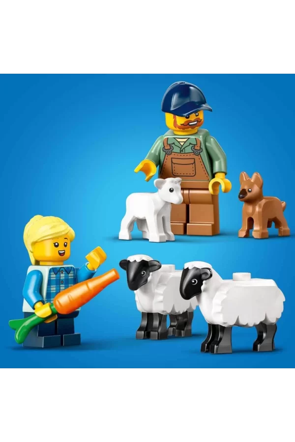 Nessiworld  LEGO City Römorklu Kırmızı Çiftlik Traktörü ve Koyun 60461