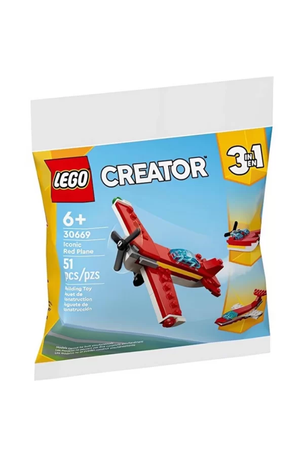 Nessiworld LEGO Creator 3 in 1 İkonik Kırmızı Uçak