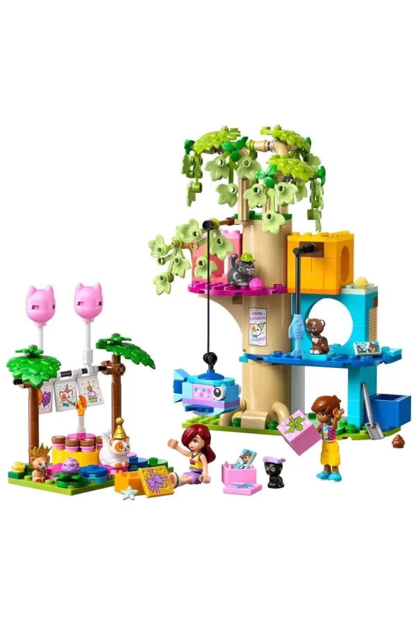 Nessiworld LEGO Friends Kedi Doğum Günü Partisi ve Ağaç Ev 42666