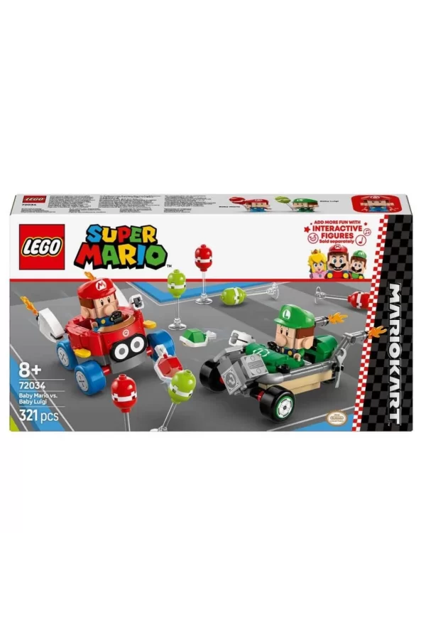 Nessiworld LEGO Super Mario: Mario Kart – Baby Mario ile Baby Luigi