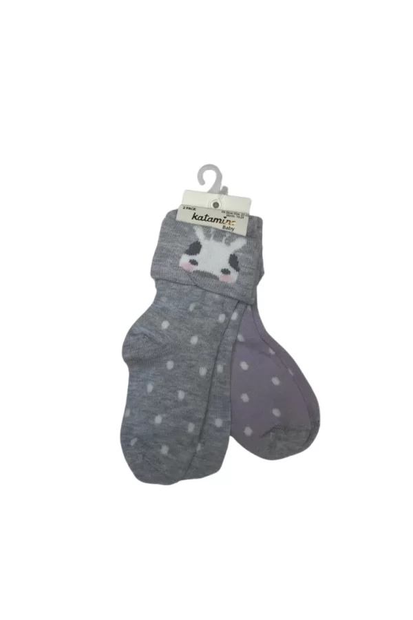 Nessiworld   Lintan 2li Bebek Soket Çorap K46272 Asorti