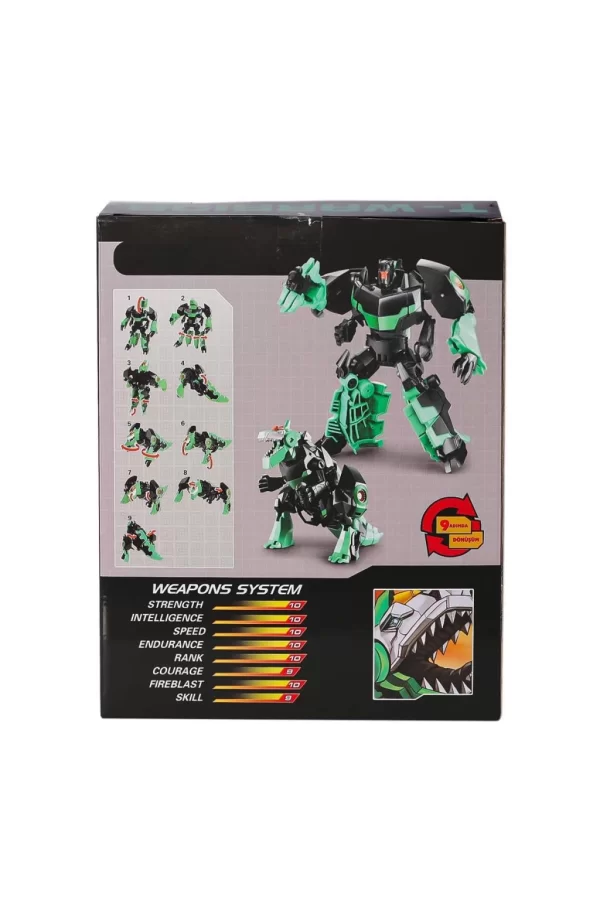 Nessiworld  LJ1653 Metal Gövdeli Dönüşebilen Robot -Gepettoys