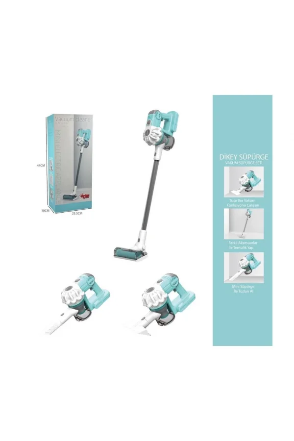 Nessiworld LS8807Q Vardem Dikey Elektrik Süpürgesi  Kapalı Kutu Yeşil-Gri  3 in1