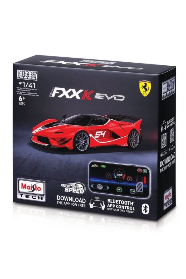 Nessiworld Maisto 1:41 APP Control Kumandalı Metal Araba Ferrari FXX K EVO