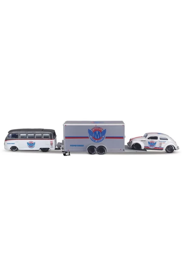 Nessiworld  Maisto 1/64 Design Seri Yarış Takımı Römork ve Araç Set
