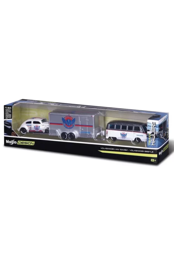 Nessiworld  Maisto 1/64 Design Seri Yarış Takımı Römork ve Araç Set