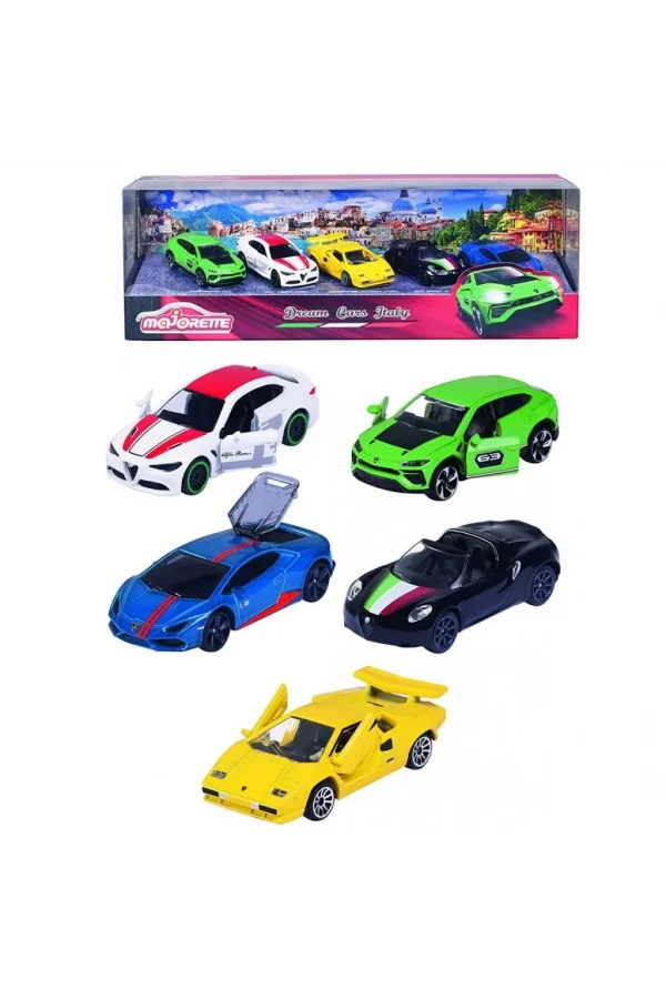 Nessiworld  Majorette Dream Cars Italy 5li Koleksiyon Paketi