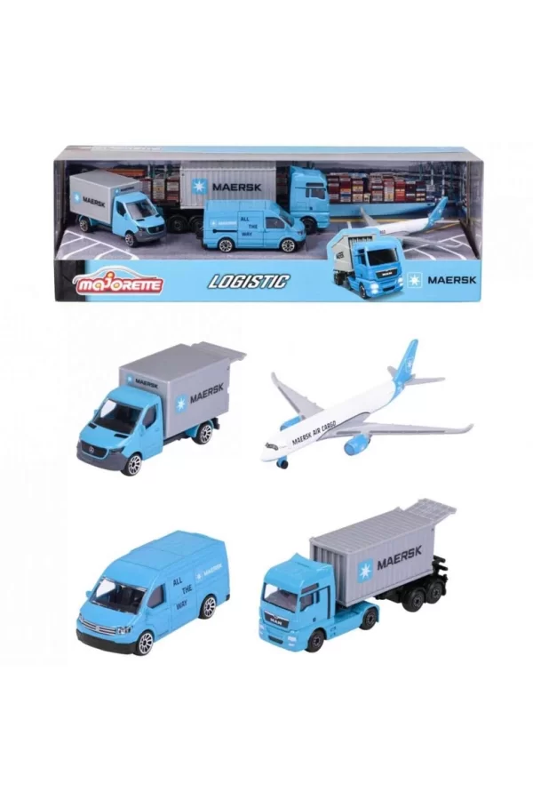 Nessiworld  Majorette Maersk Temalı Lojistik 4lü Koleksiyon Paketi