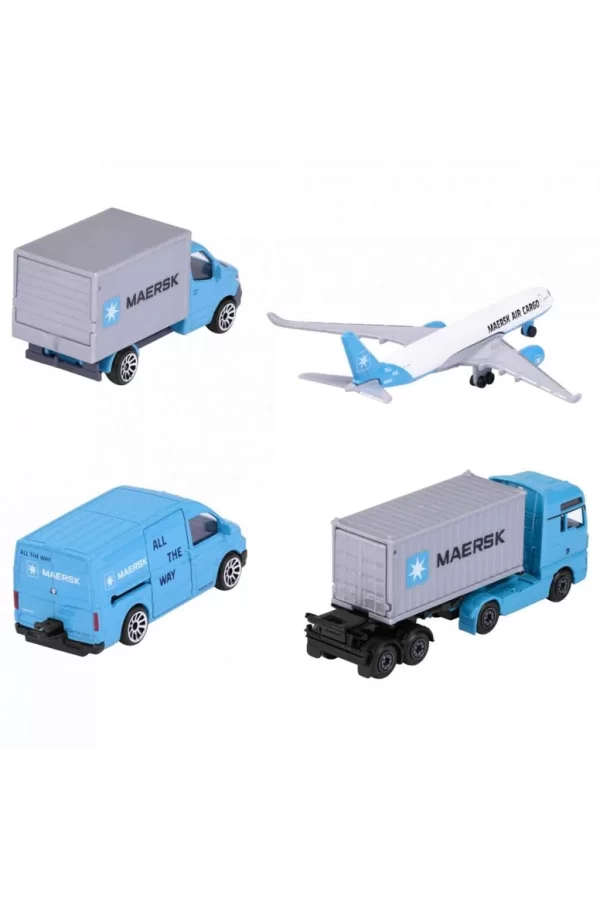 Nessiworld  Majorette Maersk Temalı Lojistik 4lü Koleksiyon Paketi