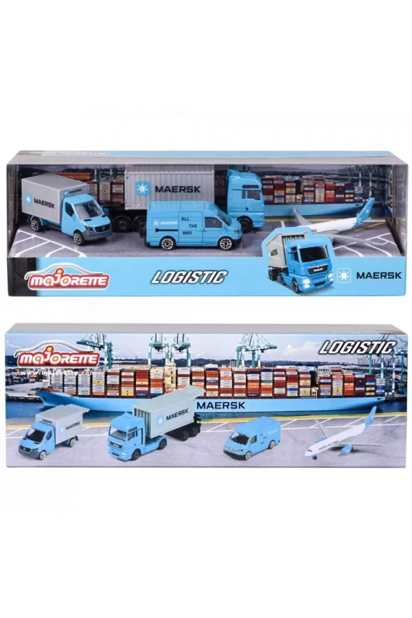 Nessiworld  Majorette Maersk Temalı Lojistik 4lü Koleksiyon Paketi