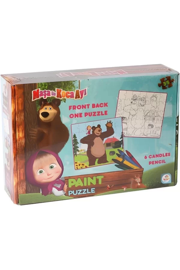 Nessiworld  Maşa Koca Ayı Boyamalı Puzzle