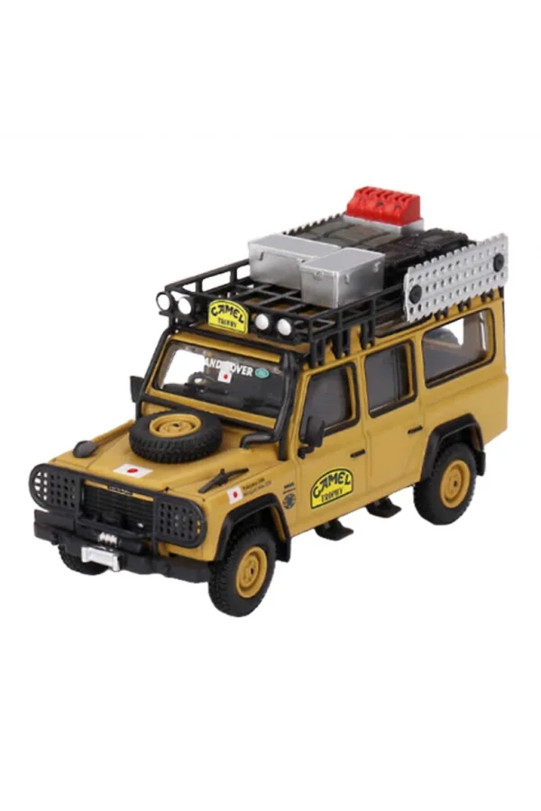 Nessiworld  Mini GT 1/64 Land Rover Defender 110 1989 Camel Trophy Amazon Team Japan