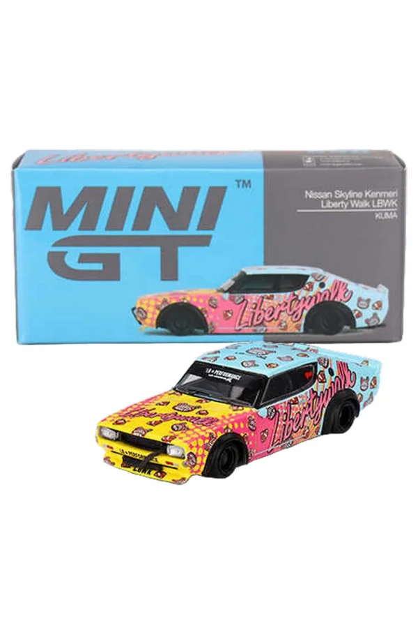 Nessiworld  Mini Gt 1/64 Nissan Skyline Kenmeri Liberty Walk LBWK KUMA