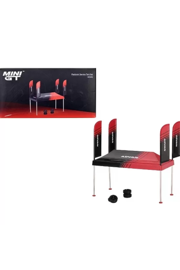 Nessiworld  Mini Gt 1/64 Paddock Service Tent Set ADVAN